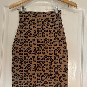 BCBGMaxAzria Animal Print Pencil Skirt